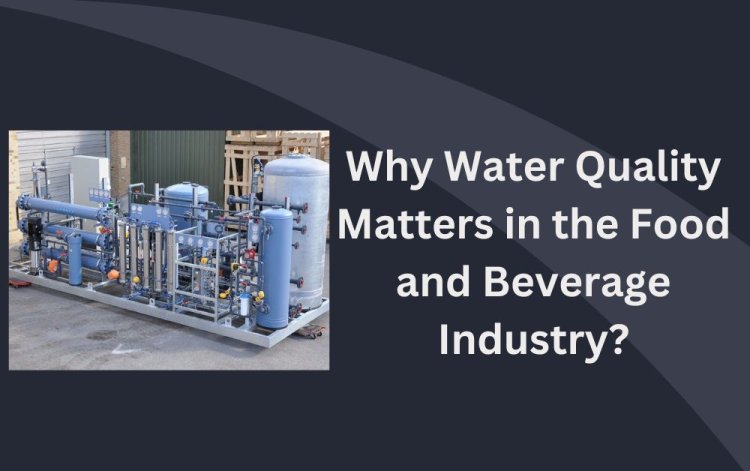 Why Water Quality Matters in the Food and Beverage Industry?