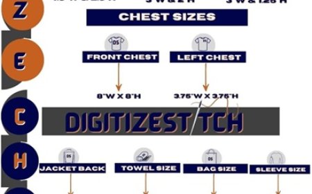How To Choose The Perfect Size Using An Embroidery Size Chart?
