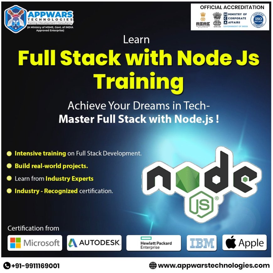 Why Choose Appwars Technologies for Node JS Training in Noida